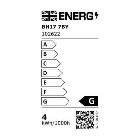Żarówka LED – bursztynowa, E27 G125, 1800 K, 19 × 19 × 24,1 cm
