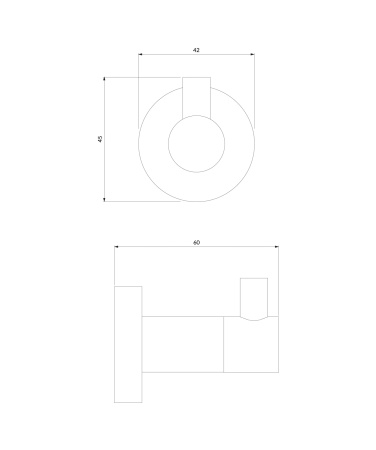 MODERN PROJECT haczyk, miedź szczotkowana