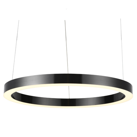 Lampa wisząca CIRCLE 80 cm - LED, ring tytan szczotkowany
