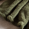 Teddy Fleece Throw Olive 1300x1800mm