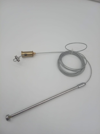 Lampa wisząca ARCTIC 100 cm - LED, złota z kryształami