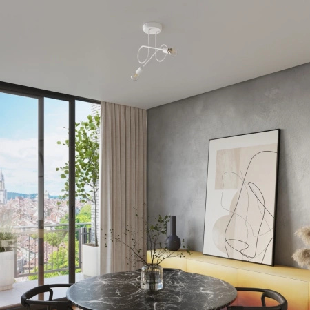 Żyrandol LOOP 2 biały