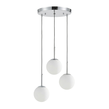 NOWOCZESNA POTRÓJNA LAMPA CHROMOWANA FREDICA W3