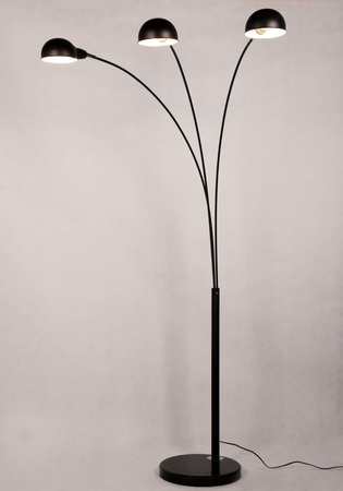 NOWOCZESNA LAMPA STOJĄCA PODŁOGOWA 3-RAMIENNA CZARNA WALLSCOT