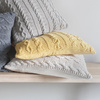 Walton Cable Knit Cushion Ochre 450x450mm