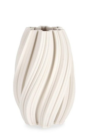 Wazon dekoracyjny BIZZOTTO JOLEEN BEIGE H31 – beżowa ceramika 3D
