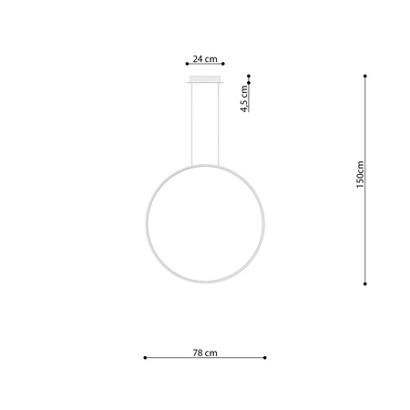 Lampa wisząca RIO 78 chrom LED 4000K