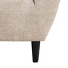 Fotel Ria – beżowy fotel Juto 4 z czarnymi nogami z drewna kauczukowego ACTONA
