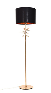 LAMPA STOJĄCA PODŁOGOWA CZARNA MILARI