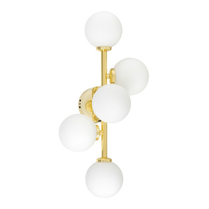 LAMPA ŚCIENNA KINKIET NOWOCZESNY KLASYCZNY ZŁOTY MARSIADA W5