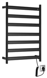 ELIAS  elektryczna suszarka na ręczniki 490x730x110 mm, 105 W, czarny mat