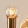 Burley Rechargeable 1 Wall Light Aged Brass