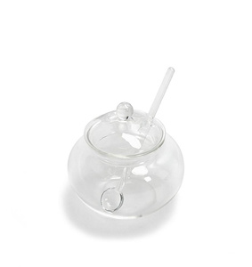 Mini cukiernica z łyżeczką SHP JAR transparentna