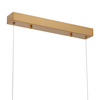 Lampa wisząca MONTANA LONG 125 cm -LED, złota listwa z kryształem