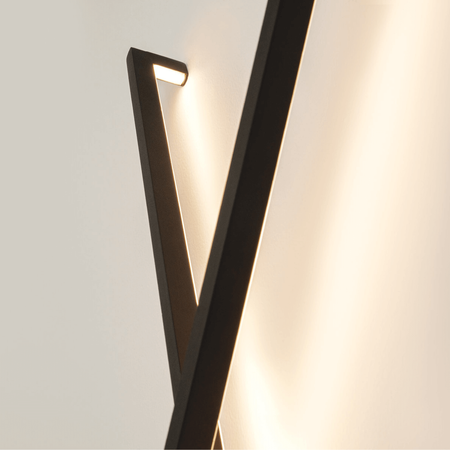 WALL LED LIGHT 10W 3000K SANDY BLACK METAL - ALUMINIUM - ACRYLIC