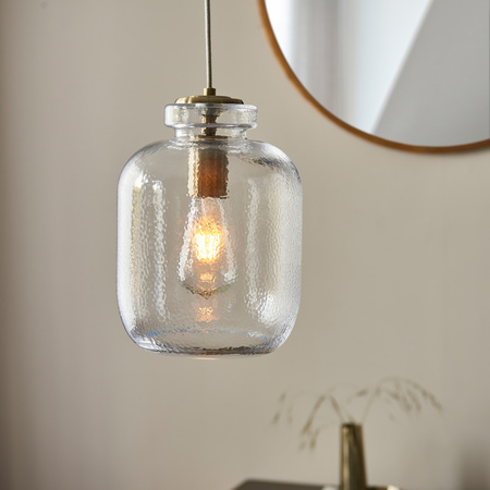 Lyra 1 Pendant Light Antique Brass