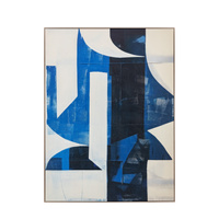 Cobalt Abstract Framed Canvas 900x1200mm
