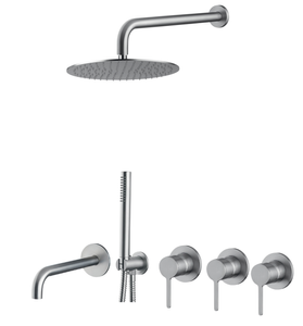 Zesta wannowy podtynkowy L-200mm fi-25cm-Emmevi Rubinetterie/Filo inox