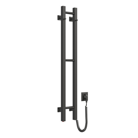 Grzejnik łazienkowy elektryczny Navin Silhouette Quadro 160х1000 prawy, czarna mora