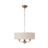 Highclere 3 Pendant Vintage Brass