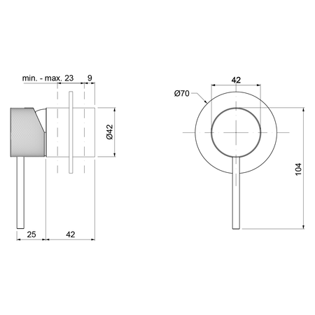ULTRASAN bateria prysznicowa podtynkowa, 1 wyjście, chrom