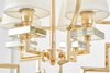 LAMPA WISZĄCA NOWOCZESNA BIAŁO-ZŁOTA BALTIMORE W4