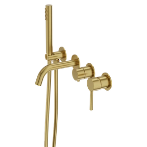 Bateria wannowa podtynkowa 4- otworowa Orion Brushed Gold
