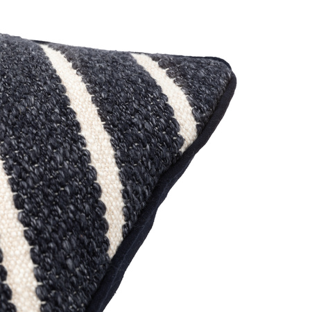 Hemsby Stripe Woven Cushion Ink 450x450mm