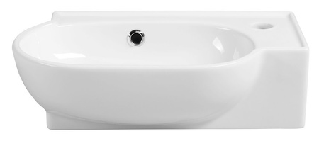 YUMO umywalka ceramiczna narożna 45x28cm, biały