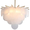 Lampa wisząca FIORE 60 cm – biały szklany klosz