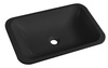JAPURA umywałka wpuszczana kompozitowa, 55x36cm, czarny mat