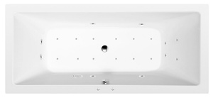 KRYSTA wanna z hydromasażem, 180x80x39cm, Active Hydro-Air, chrom