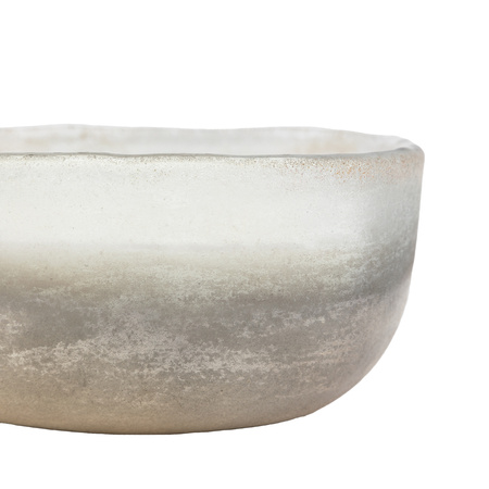 Mercury Candle White/Silver Large Amber & Lily