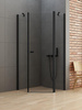 KABINA NEW SOLEO BLACK PIĘCIOKĄTNA U 80x80x195 CZYSTE 6mm ACTIVE SHIELD