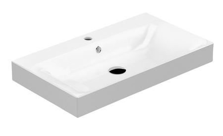 CENTO umywalka ceramiczna 80x45cm, biały
