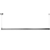 Lampa wisząca BEAM-120 LED - tytanowa oprawa liniowa