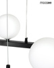 MOOSEE lampa wisząca ALURE OVAL 120 czarna/mleczna