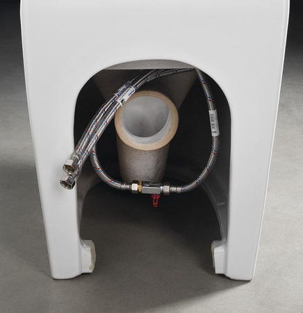 PACO CLEANWASH kompakt WC ze zintegrowaną baterią i prysznicem bidetowym, odpływ poziomy/pionowy, biały