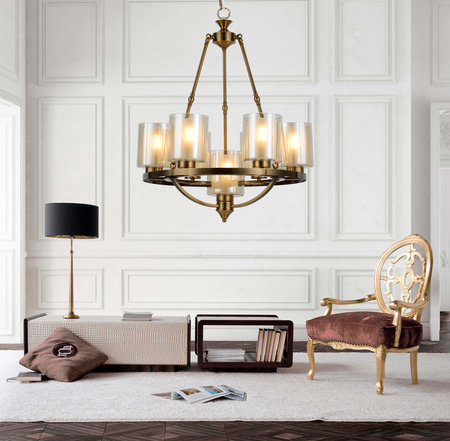 LAMPA WISZĄCA LOFT MOSIĘŻNA SANTINI W7