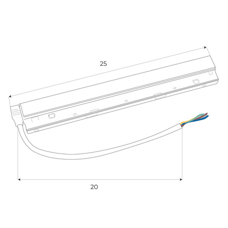 Maxlight MA0006 Zasilacz wewnętrzny DALI 100W do szyn magnetycznych