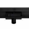 A4H Odpływ Liniowy ścienny Czarny 80 cm 2w1 – Niski montaż 54 mm