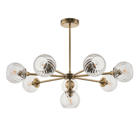Allegra 8 Pendant Light Antique Brass