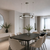 Lampa wisząca CIRCLE 60 cm - LED, ring nikiel szczotkowany