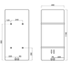 TABELLA grzejnik 490x1190 mm, czarny mat