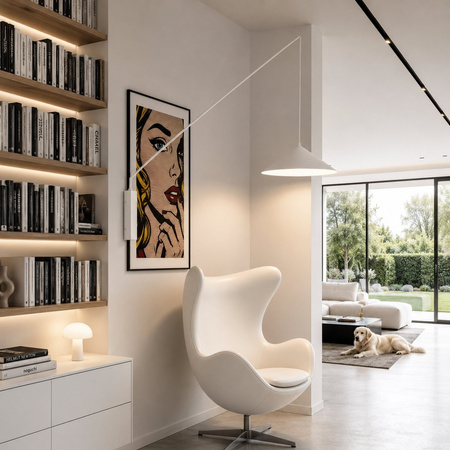 Lampa ścienna SWING biała 140 cm