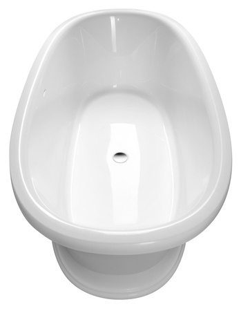 VELIA wanna wolnostojąca, kompozyt, 167x83x62,5cm, biały