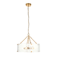 Keller 6 Pendant Light Brushed Aged Brass