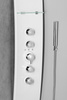 LUK panel prysznicowy narożny z baterią termostatyczną 250x1300mm , biały
