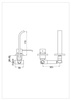 AXIS Chrom Podtynkowa bateria umywalkowa 17cm