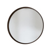 Okrągłe lustro Keaton z drewna orzechowego 735 x 735 mm
